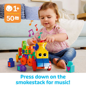 MEGA BLOKS Fisher-Price First Builders ABC Musical Train (50 Pieces)
