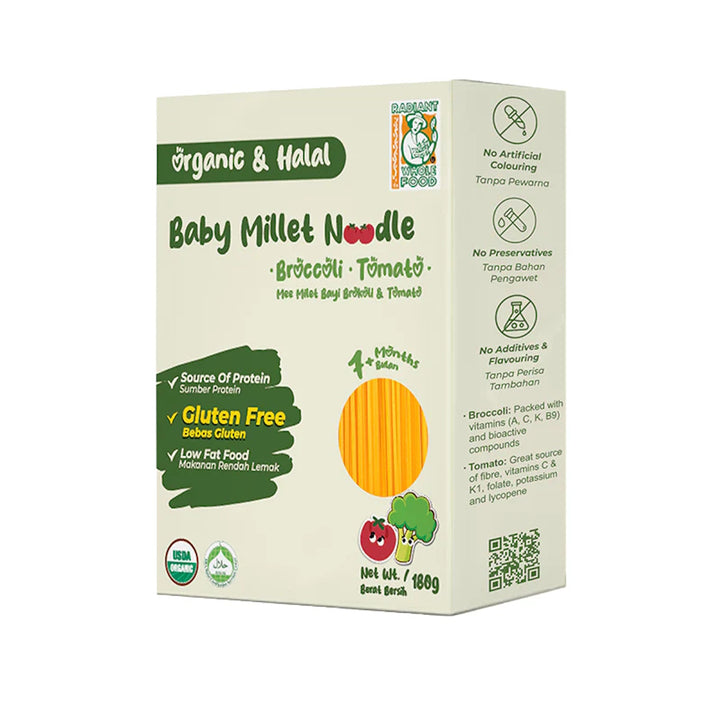 Radiant Whole Food Gluten Free Baby Millet Noodle 180g