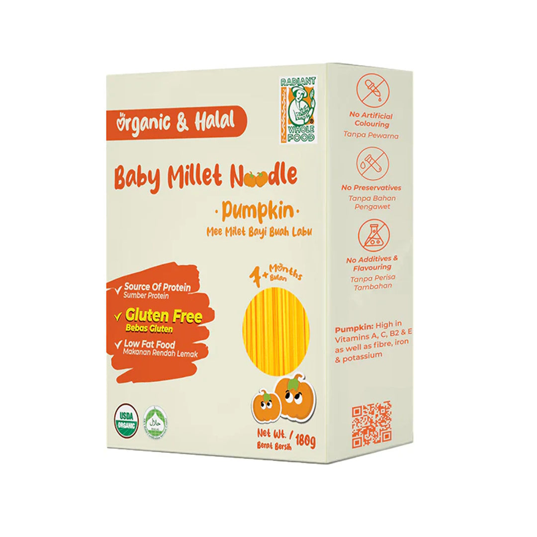 Radiant Whole Food Gluten Free Baby Millet Noodle 180g