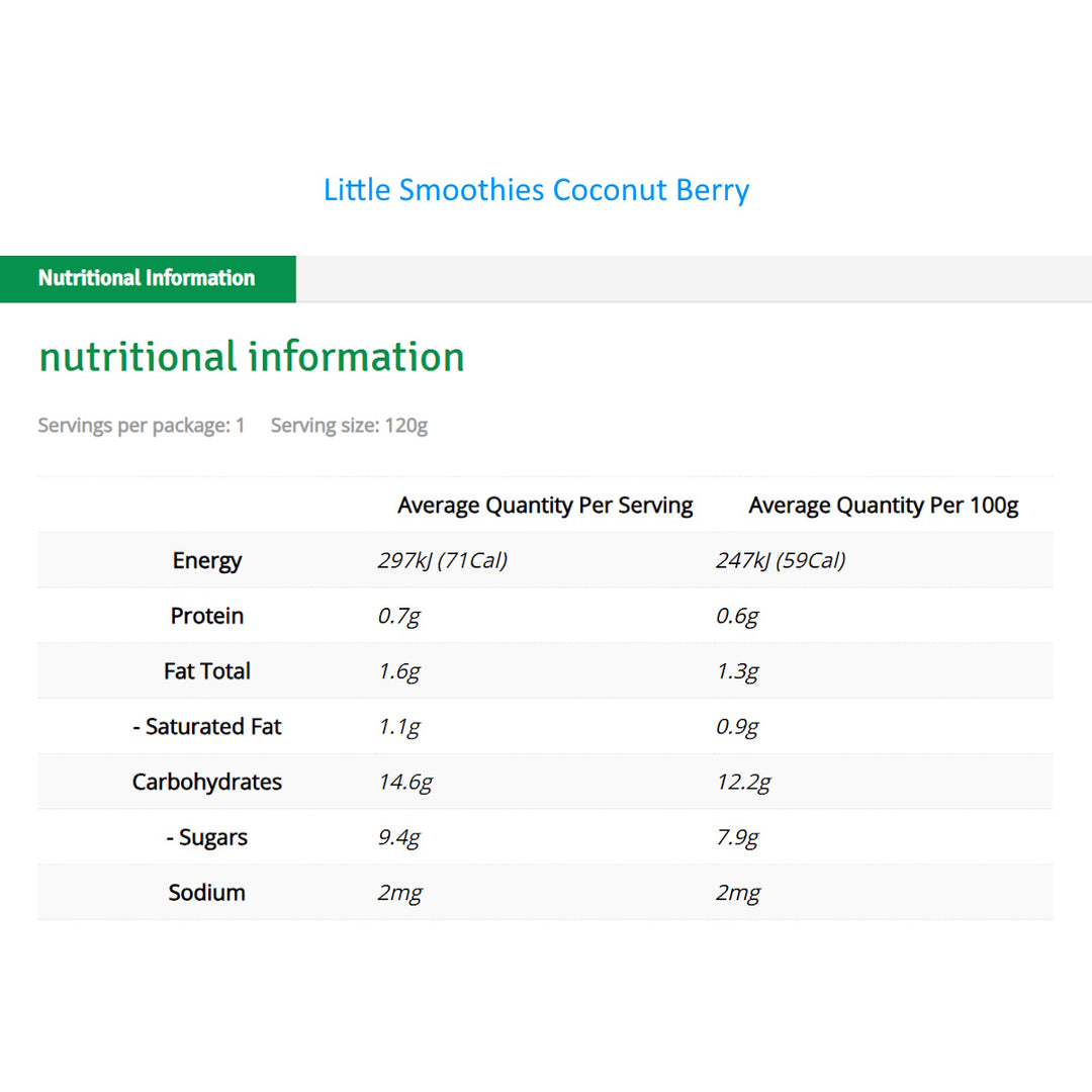 Rafferty's Garden Little Smoothies (1 - 3 years)