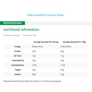 Rafferty's Garden Little Smoothies (1 - 3 years)