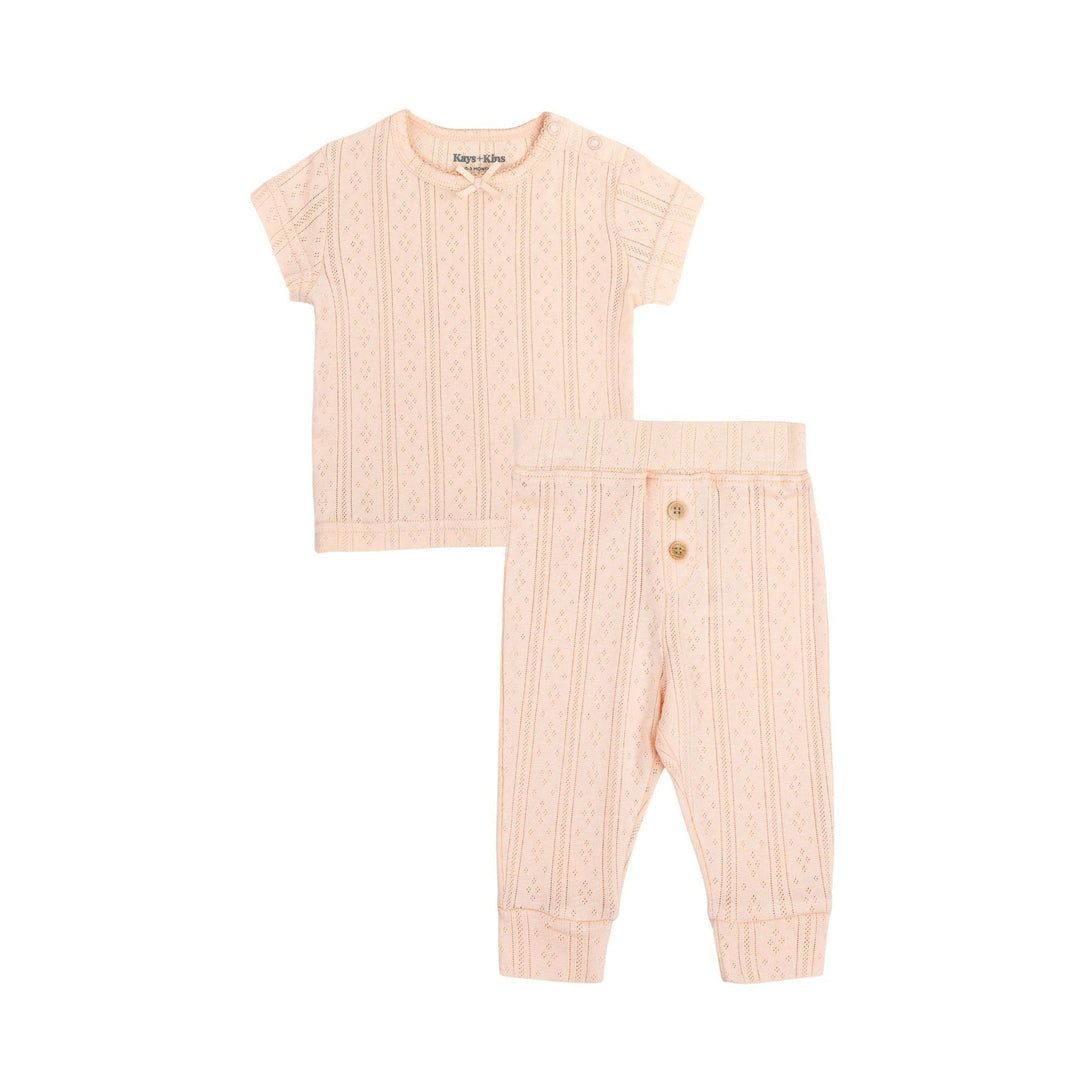 Kays + Kins Pointelle Top & Legging
