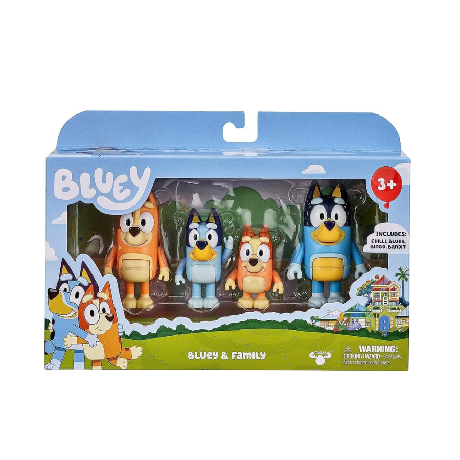 Bluey Season 3 - 4 Figure Pack Assorted