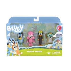 Bluey Season 3 - 4 Figure Pack Assorted