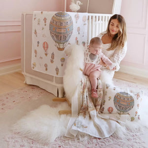 Atelier Satin Cushion - Carousel Blue