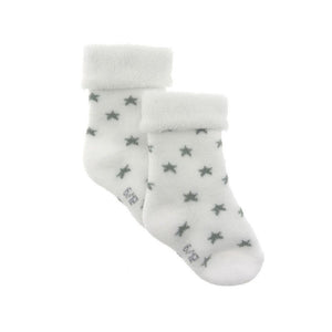 Cambrass Set 3 Socks for Baby Star Grey size 15-16 - white star sock