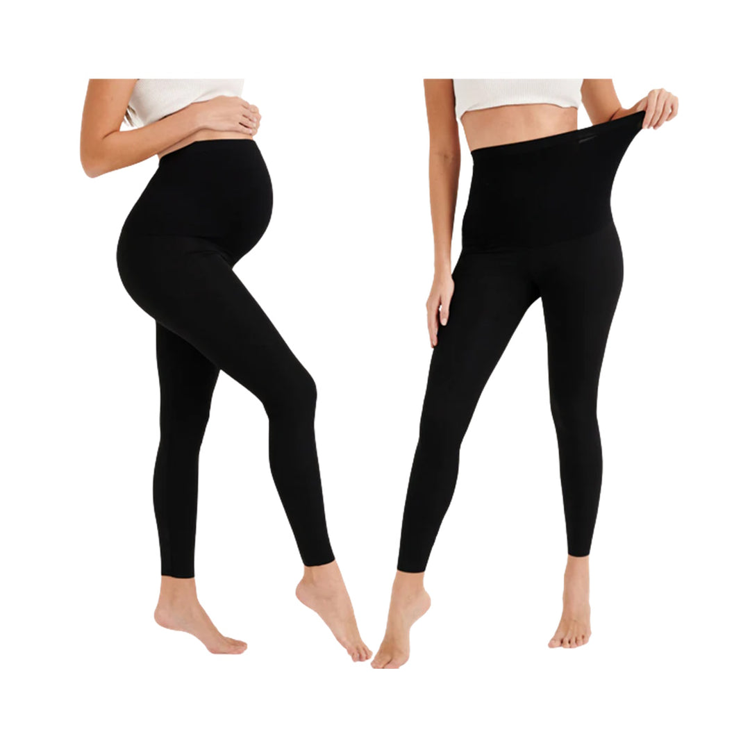 Sharkskin Shaper Maternity Legging- Black