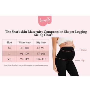 Sharkskin Shaper Maternity Legging- Black
