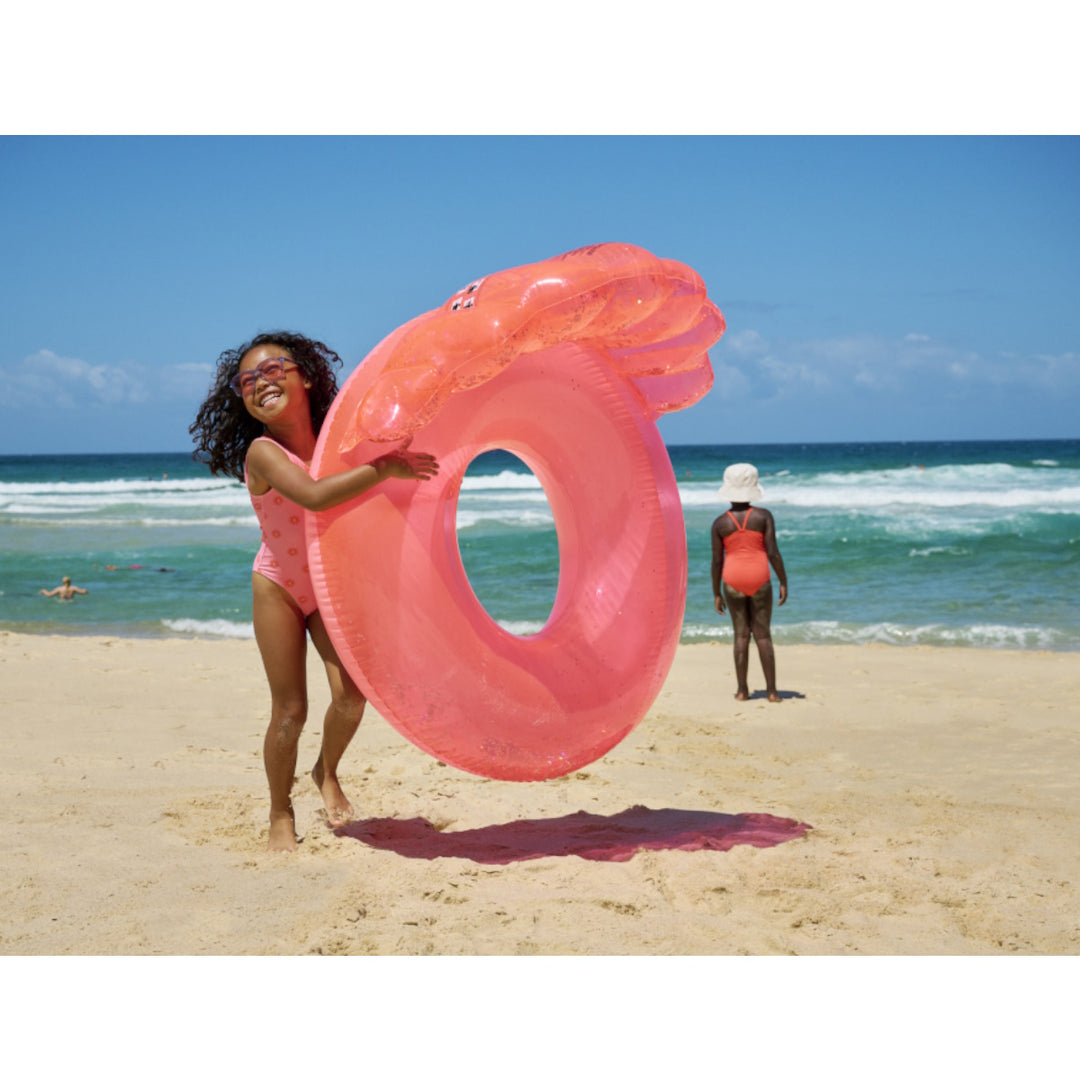 Sunnylife Luxe Pool Ring Shell Neon Coral