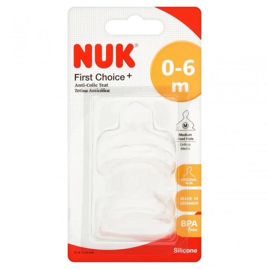 NUK Silicone Teat Size 1 Medium - 2 Pieces