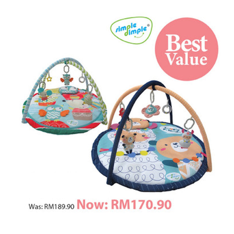 Simple Dimple Play Gym Diameter 90cm FOC Head Pillow - Happikiddo.com