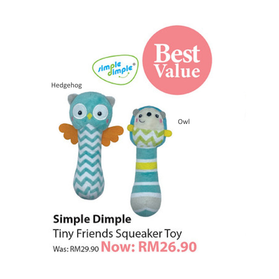 Simple Dimple Tiny Friends Squeaker Toy - image 2 - Happikiddo.com