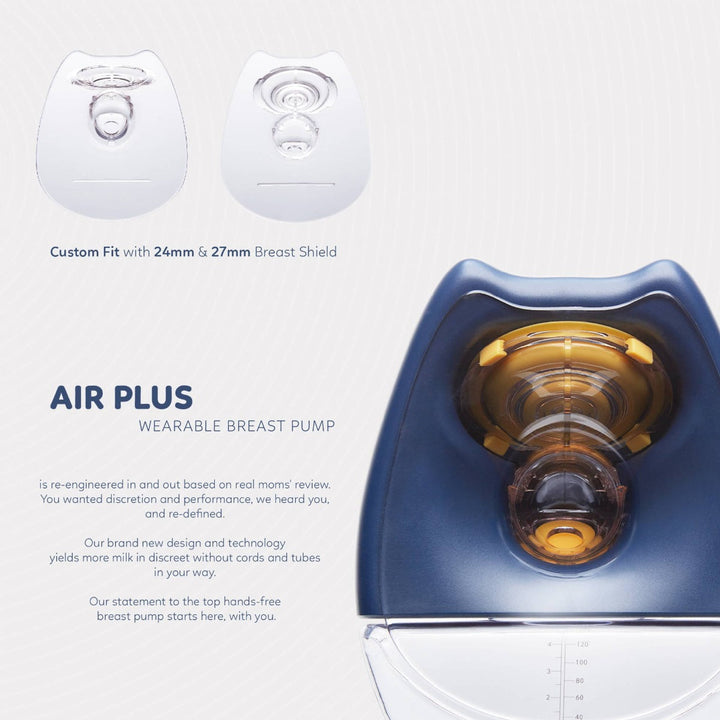 Supermama Air Plus Wearable Electric Breastpump With Remote (Double)