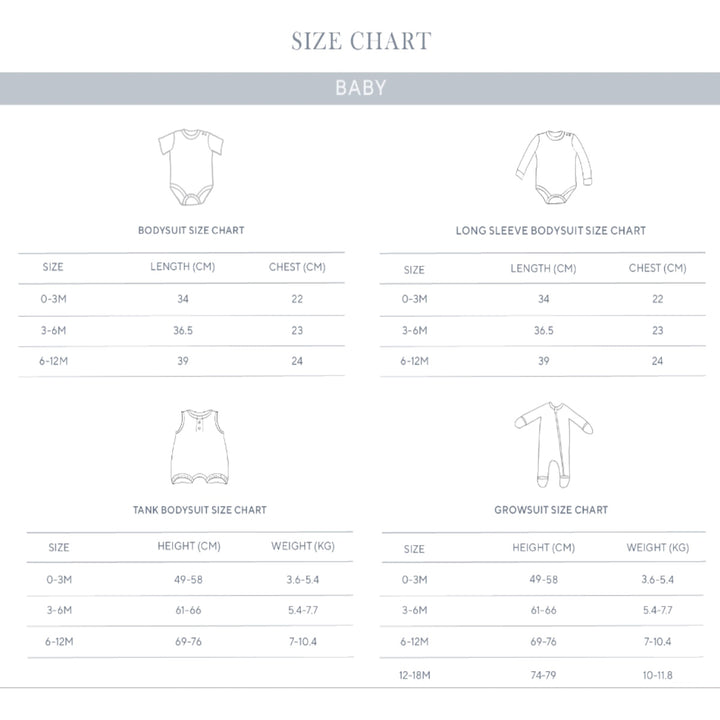 Kays + Kins Organic Short Sleeve Bodysuit