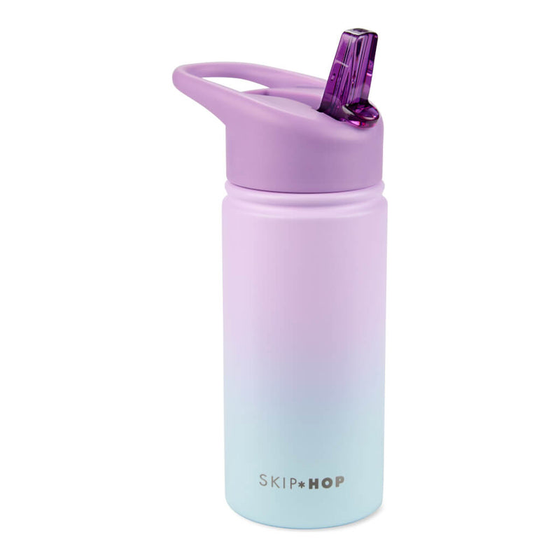 Skip Hop Wander Stainless Steel Water Bottle - Ombre Purple