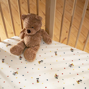Stokke Sleepi V3 Mini Bed Fitted Sheet - Mickey Celebration