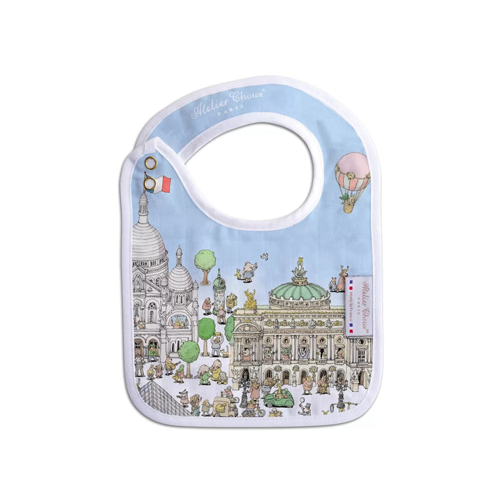 Atelier Choux Small Bib - Paris Gold Snaps