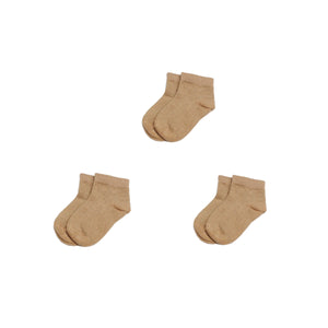 Twinkle Planet Organic Baby Socks (3 Pairs Bundle) - Dark Brown