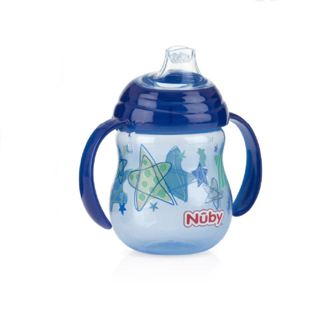 Nuby Designer Pinpoint 2 Handle Clik-It Trainer Cup With Pp Cover Spout Cup 270ML/9OZ