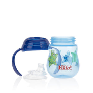 Nuby Designer Pinpoint 2 Handle Clik-It Trainer Cup With Pp Cover Spout Cup 270ML/9OZ