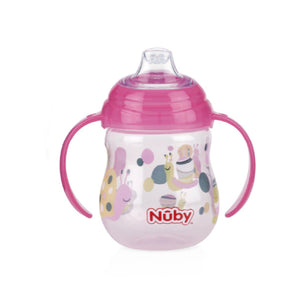 Nuby Designer Pinpoint 2 Handle Clik-It Trainer Cup With Pp Cover Spout Cup 270ML/9OZ