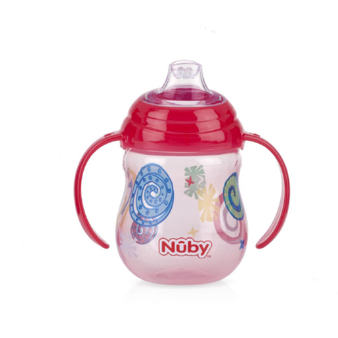 Nuby Designer Pinpoint 2 Handle Clik-It Trainer Cup With Pp Cover Spout Cup 270ML/9OZ
