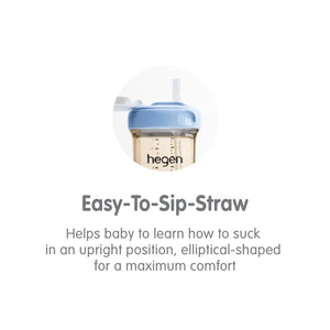 Hegen PCTO™ 240ml/8oz Straw Cup PPSU Auburn (Slow Flow)