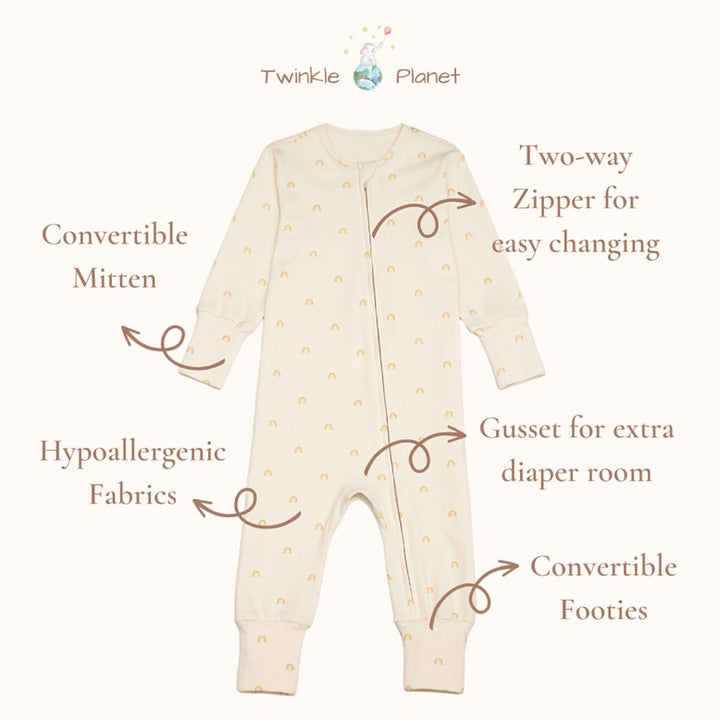 Twinkle Planet Organic One Piece Pjyamas (0-3m)