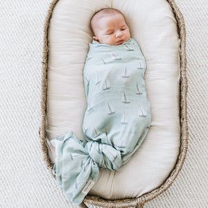 KAYS + KINS Bamboo Swaddle - Sail Away