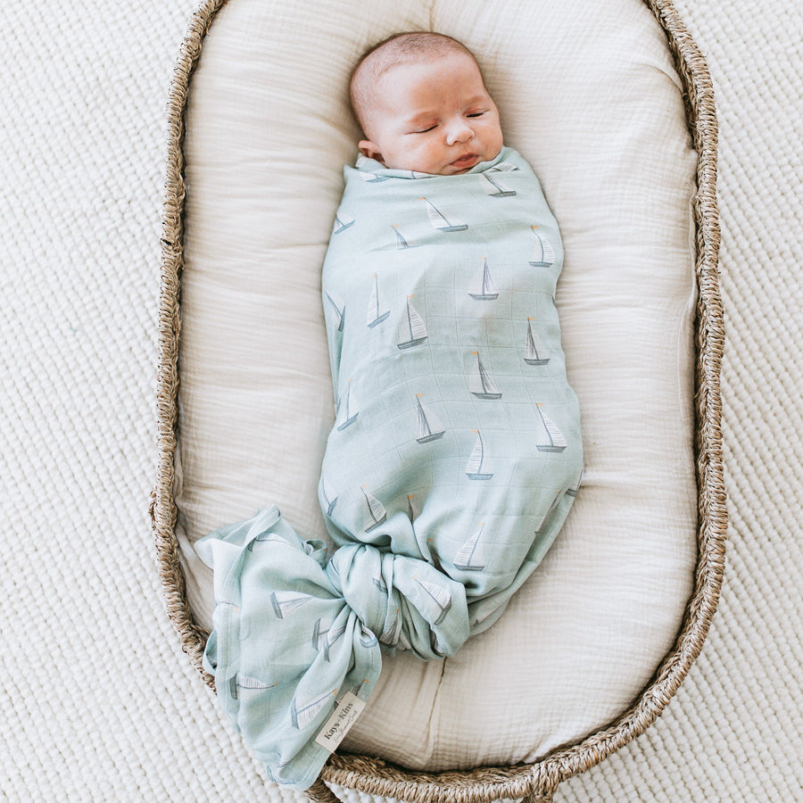 KAYS + KINS Bamboo Swaddle - Sail Away
