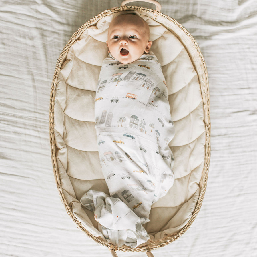 KAYS + KINS Bamboo Swaddle - City Stroll