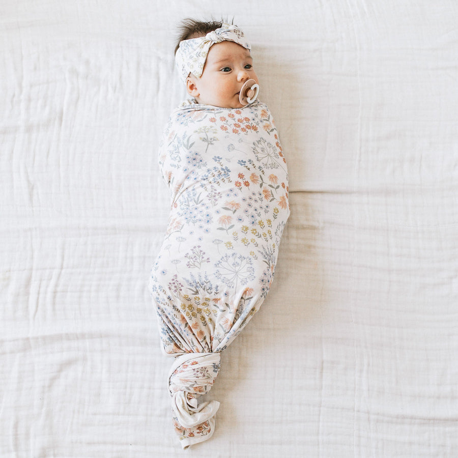 KAYS + KINS Bamboo Luxe Swaddle Set - Secret Garden