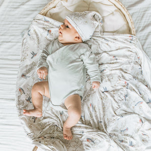 KAYS + KINS Bamboo Luxe Swaddle Set - Birdsong