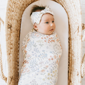 KAYS + KINS Bamboo Luxe Swaddle Set - Secret Garden