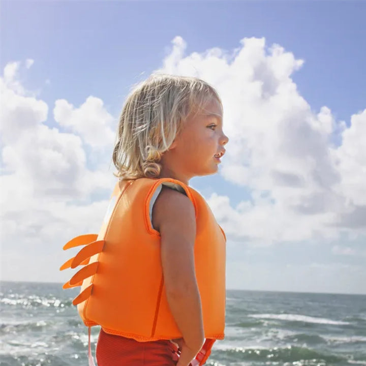 Sunnylife Swim Vest 3-6 Sonny the Sea Creature Neon Orange