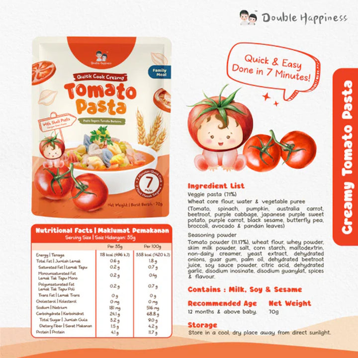 Double Happiness Quick Cook Creamy Pasta