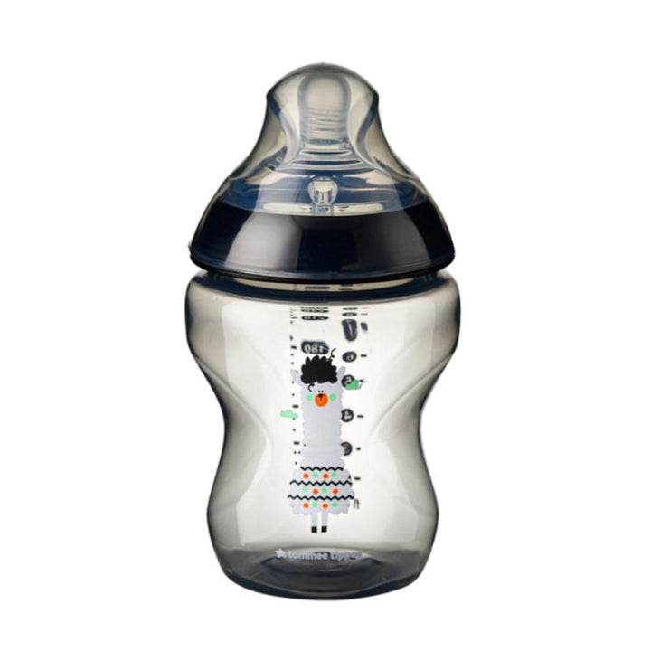 Tommee Tippee Closer To Nature Tinted Bottle 0+ 260ml/ 9oz (Black Llama)