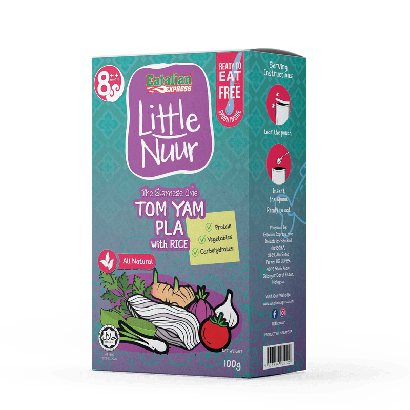 Little Nuur Bubur Nasi Tom Yam Pla with Rice 100g, 8m+