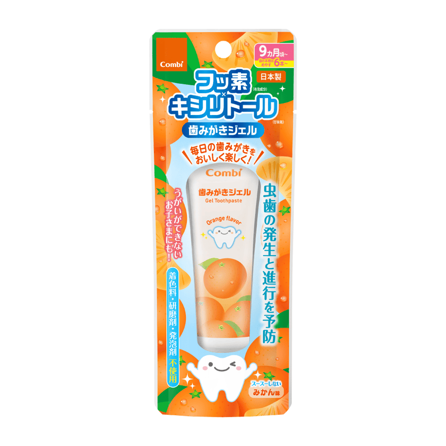 Combi Teteo Gel Toothpaste, Orange, retail pack