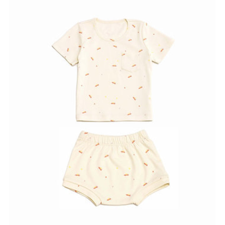 Twinkle Planet Organic Short Sleeves Casual Two-piece Set (6-12m)