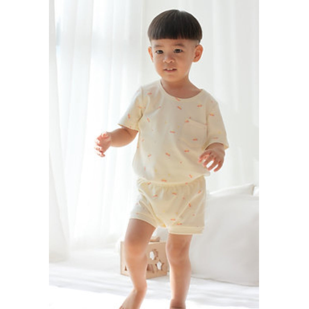 Twinkle Planet Organic Short Sleeves Casual Two-piece Set (6-12m)