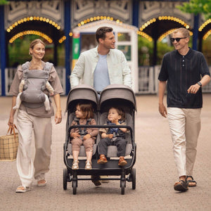 Nuna TRVL Dubl - Caviar (Twin Stroller) - lifestyle