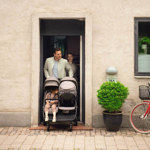 Nuna TRVL Dubl - Caviar (Twin Stroller) - lifestyle