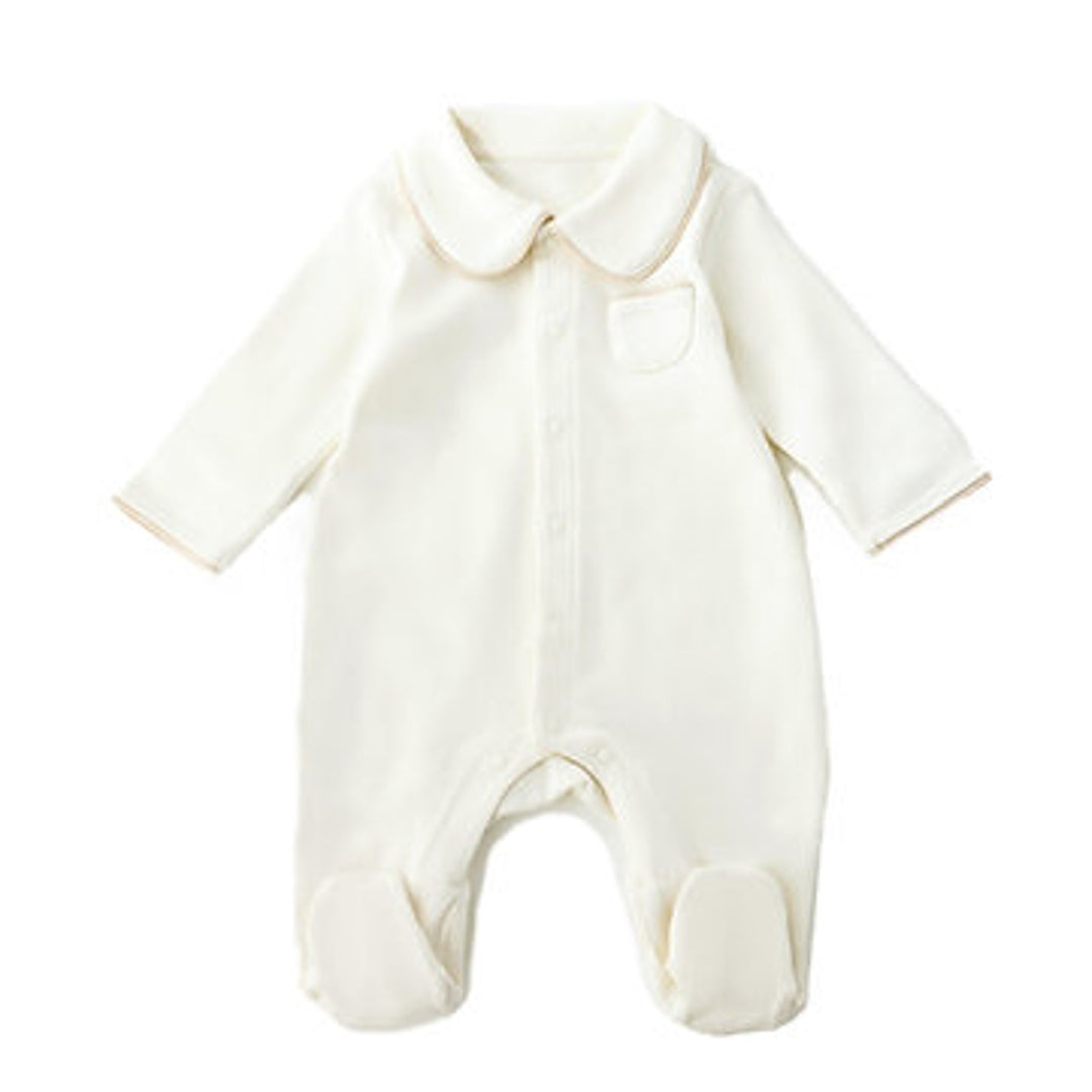 Twinkle Planet Organic Collar One Piece Pjyamas (0-3m)