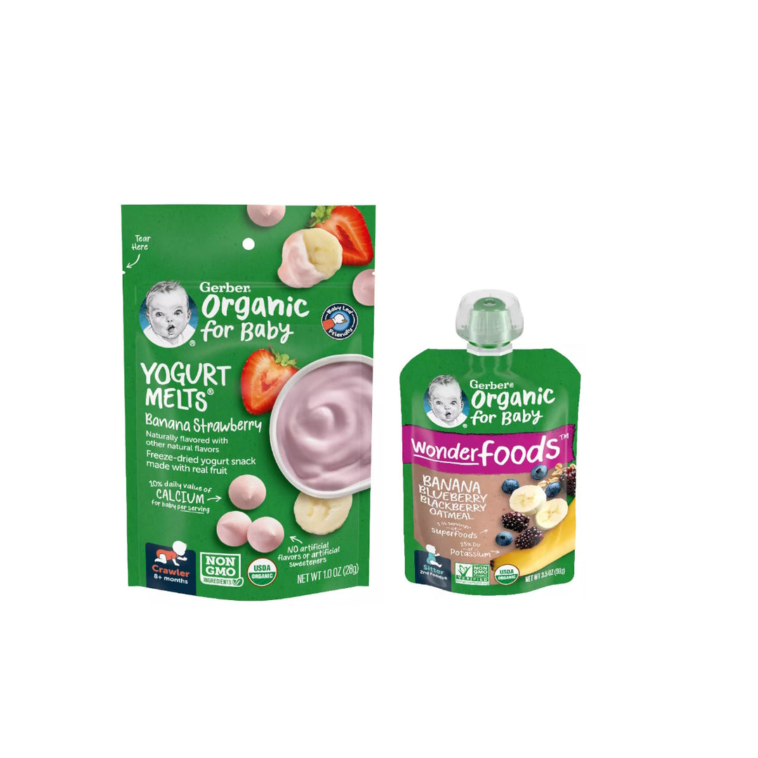 Gerber Organic Twin Pack (Pouch+Yogurt Melt)