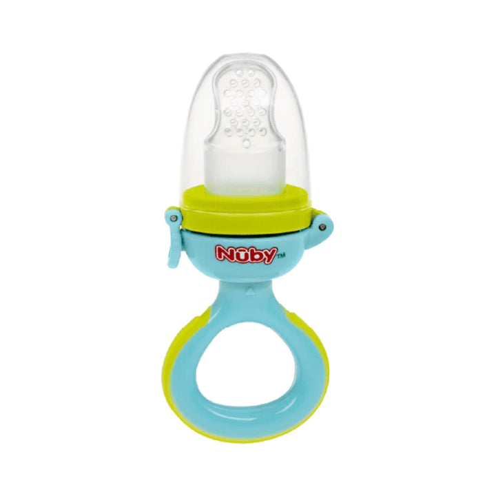 Nuby Twist Squeeze Feeder with Silicone Nipple and Hygienic Cover