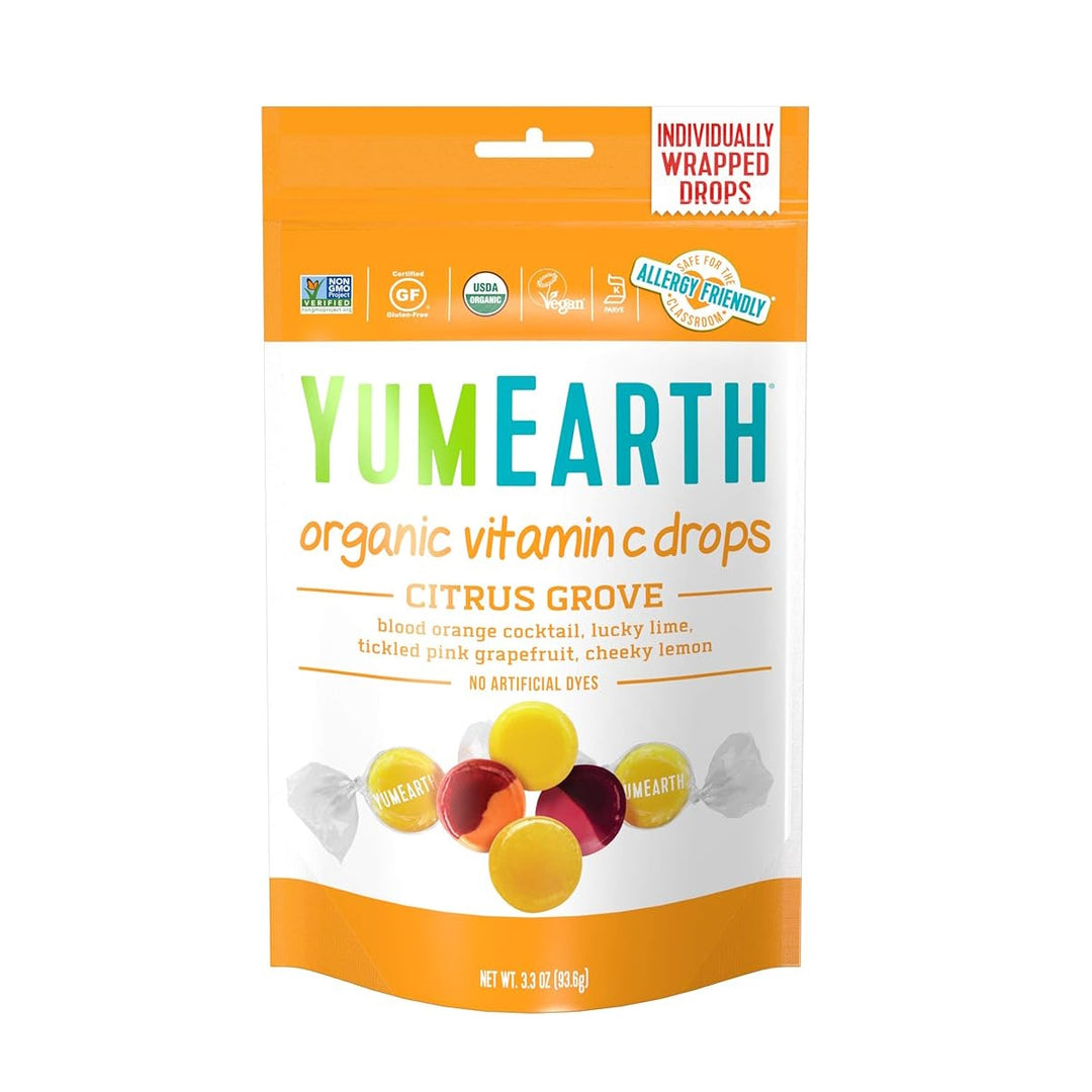 YumEarth Organic Vitamin C Drops, Citrus Grove, 3.3 oz (93.5 g)