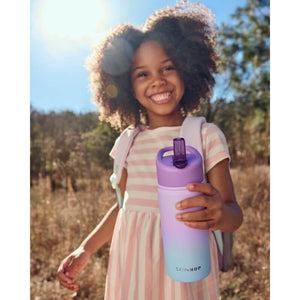 Skip Hop Wander Stainless Steel Water Bottle - Ombre Purple