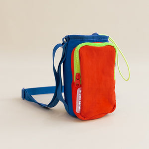 Water Bottle Sling Bag - Cobalt/Orange