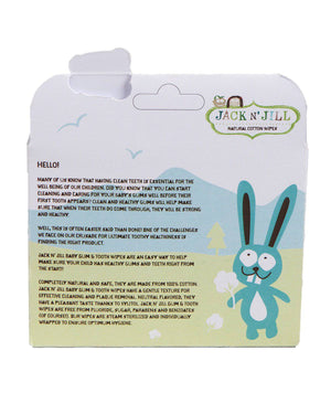Jack N' Jill Natural Baby Gum & Tooth Wipes (25 Pack)